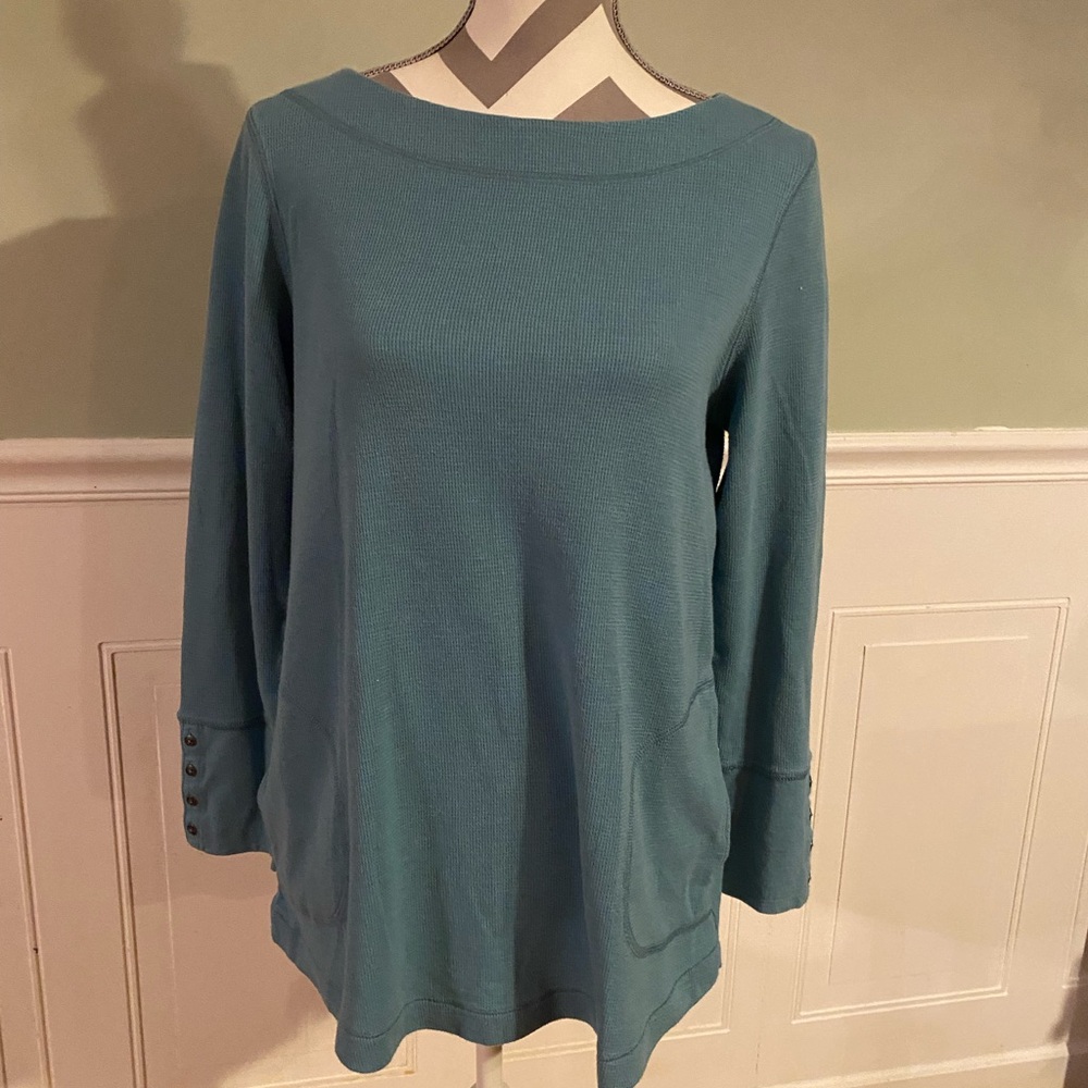 J. Jill Teal Long Sleeve Blouse